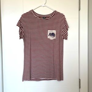 Stripped tee.